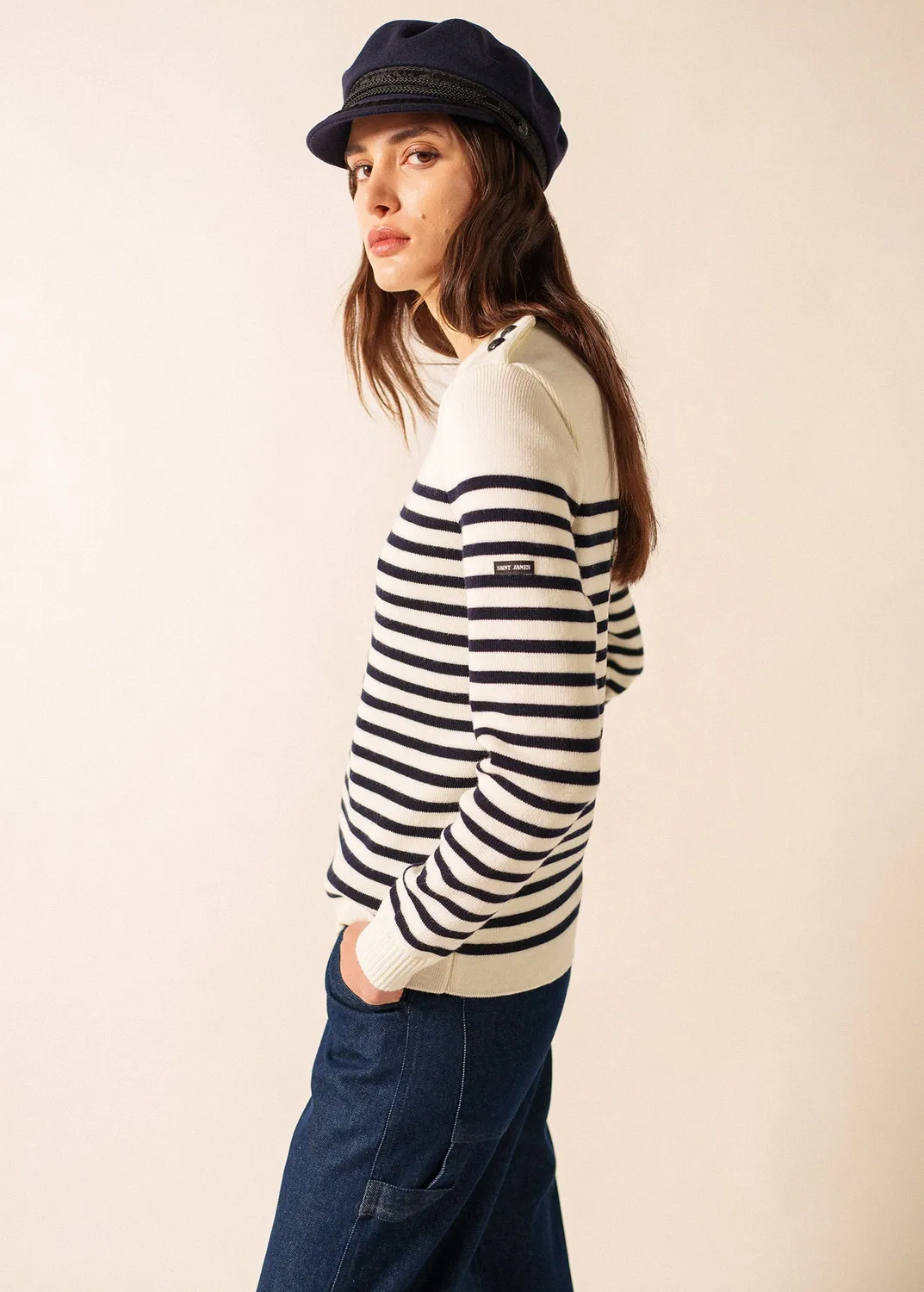 Saint James casquette marin drap laine navy 53-61