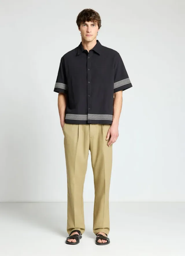 Calliope pantalon wide leg lin homme jambe large