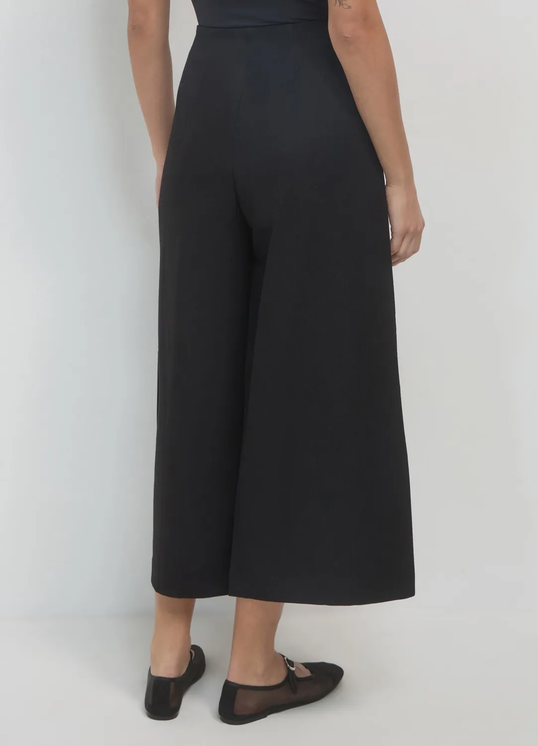 Calliope Culotte femme à plis fermeture latérale fluide