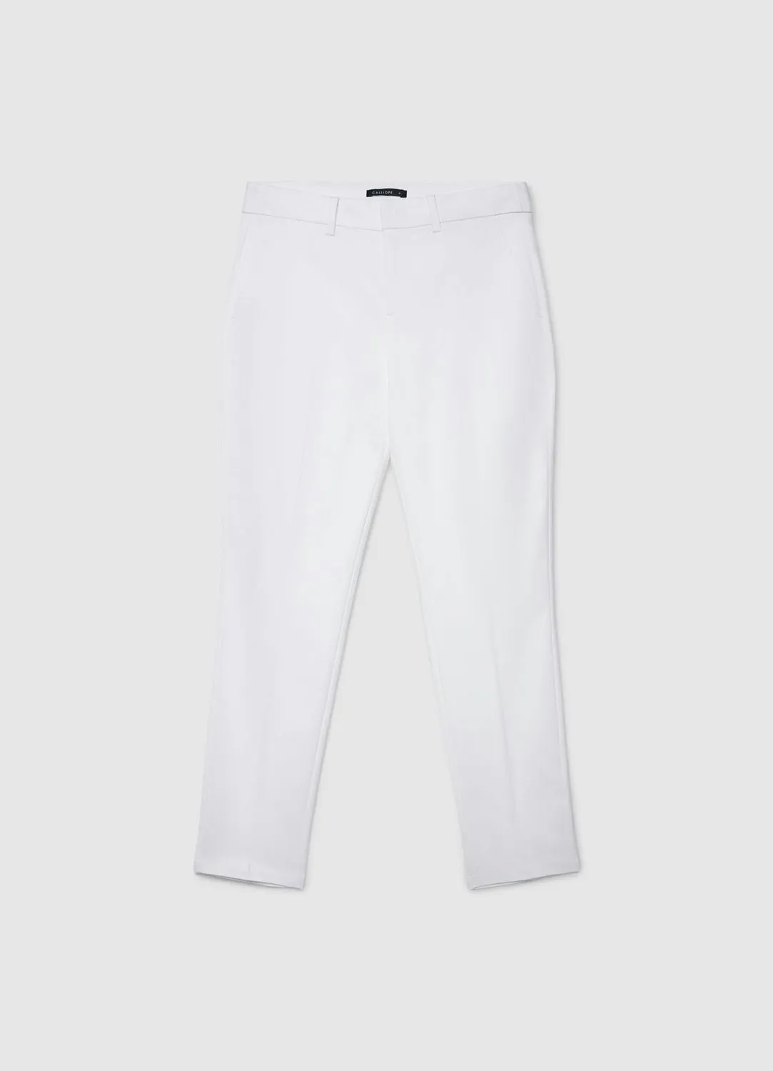 Calliope pantalon coton droit femme pli marqué