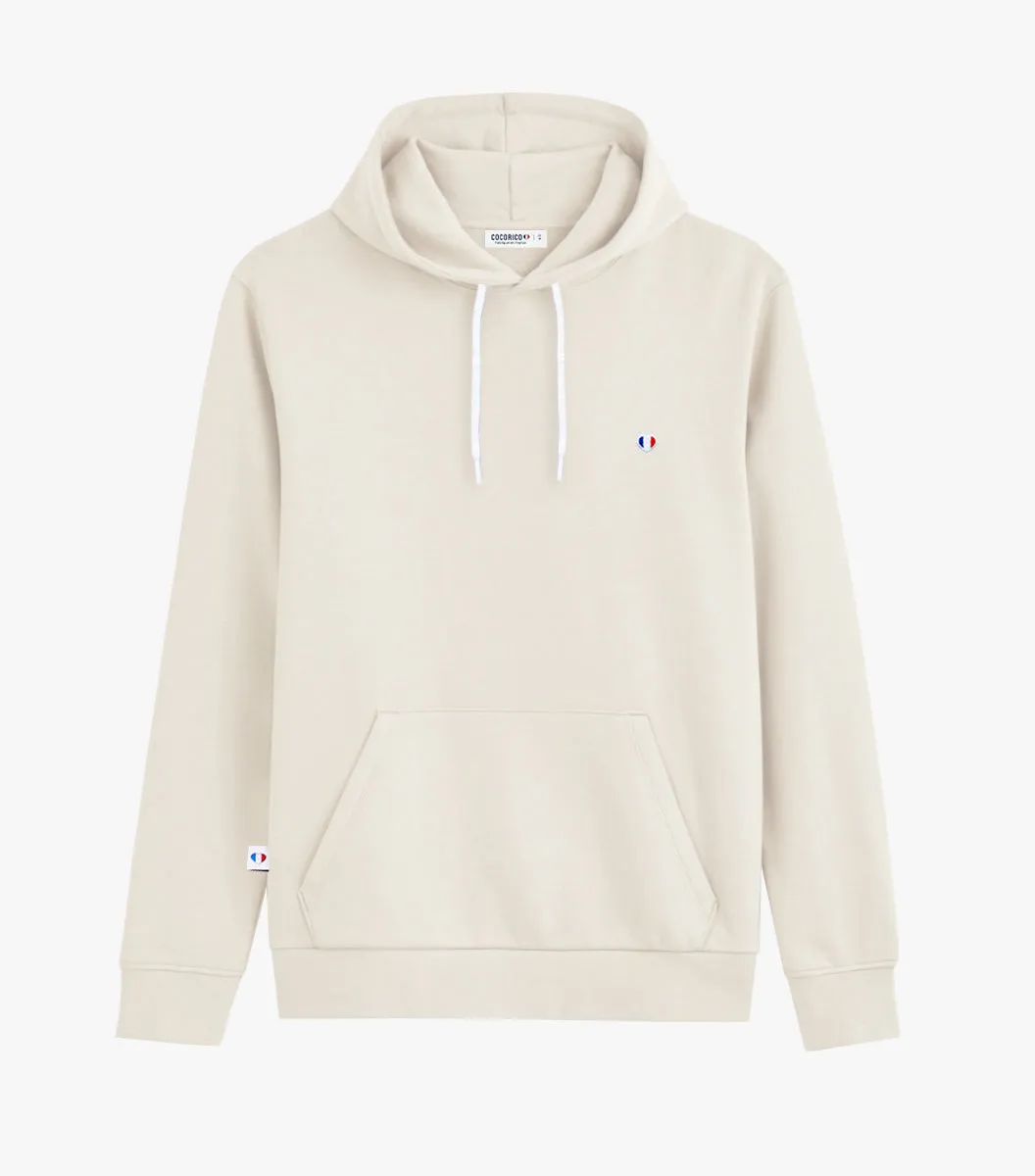 Cocorico Iconique sweat capuche femme sable coton