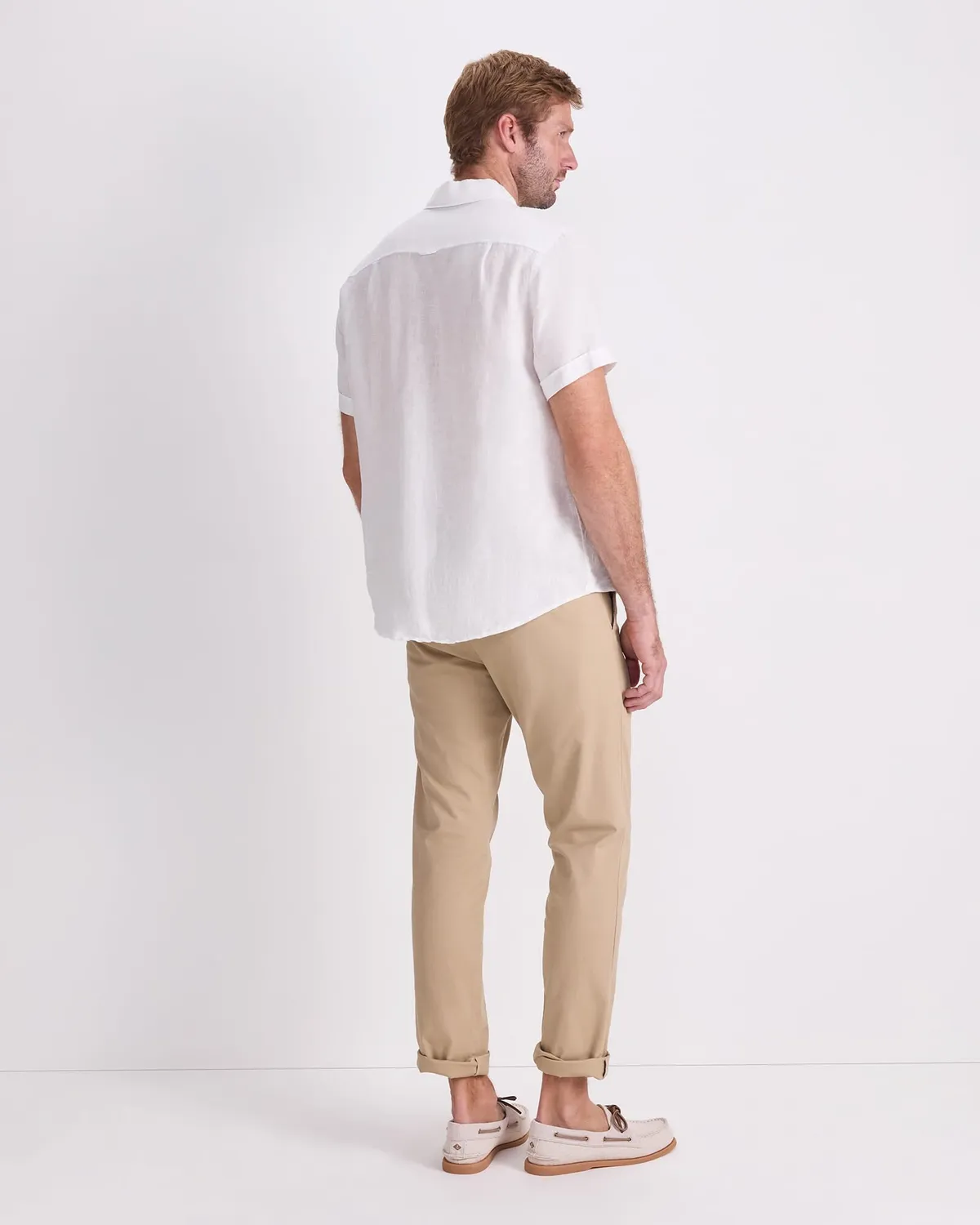 Sportscraft 207748 chemise lin manches courtes homme