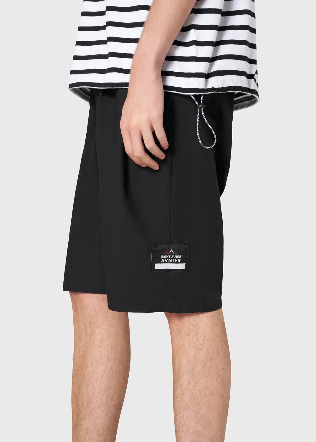 Saint James Avnier Housaka short coton noir