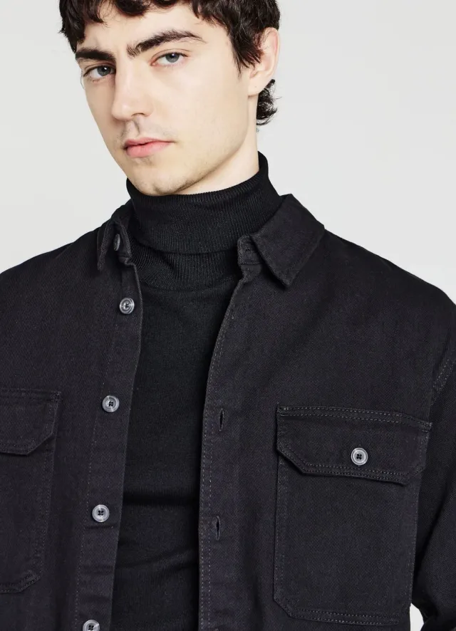 Calliope chemise worker homme coton manches longues