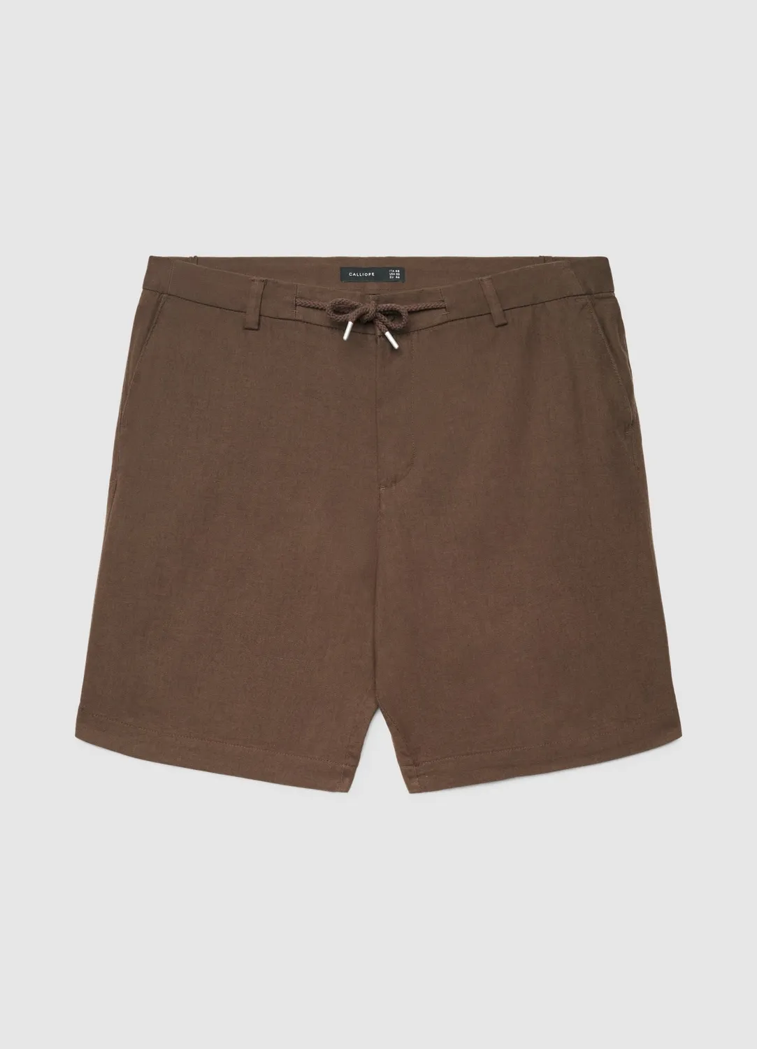 Calliope bermuda homme lin uni cordon taille 48