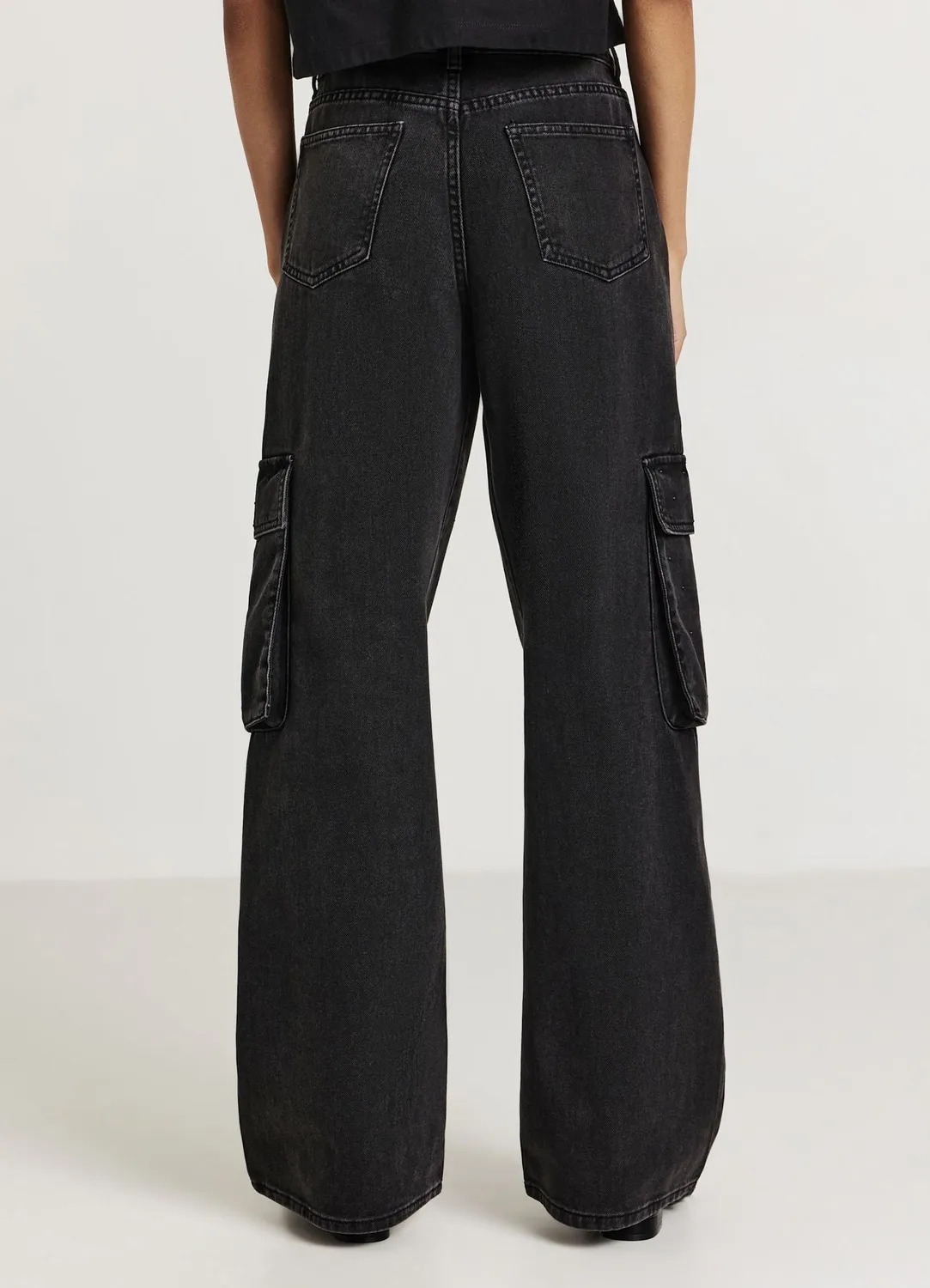 Calliope jean cargo strass femme regular