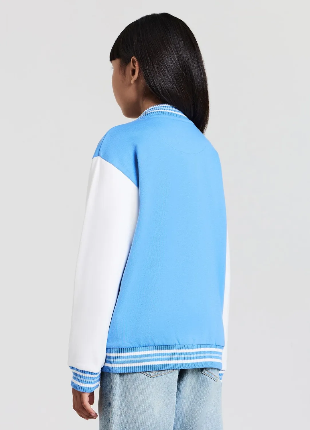 Calliope Bomber college Stitch veste fille bleu