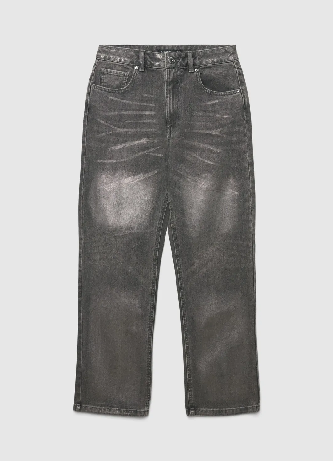 Calliope jean straight enduit femme