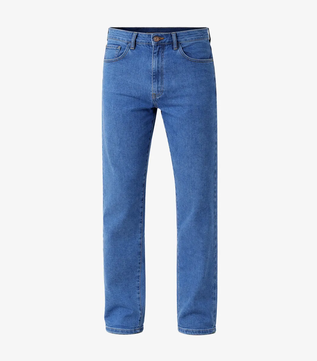 Cocorico jean large homme bleu clair coton