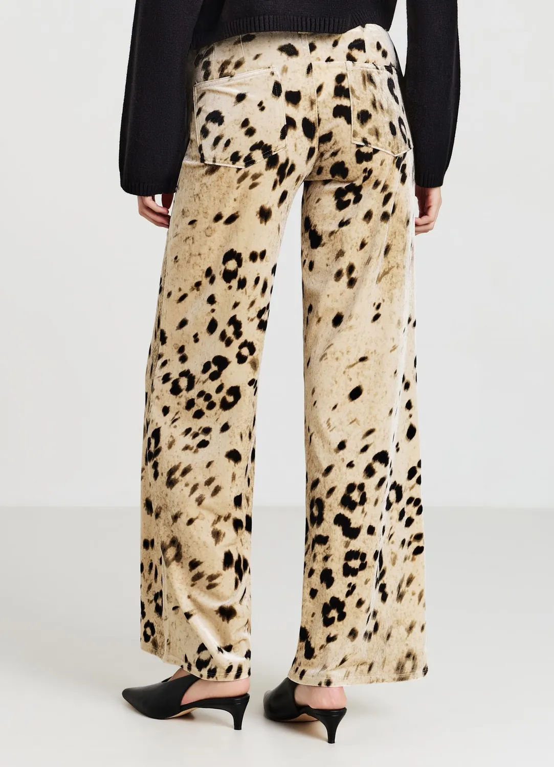 Calliope Straight pantalon femme animalier