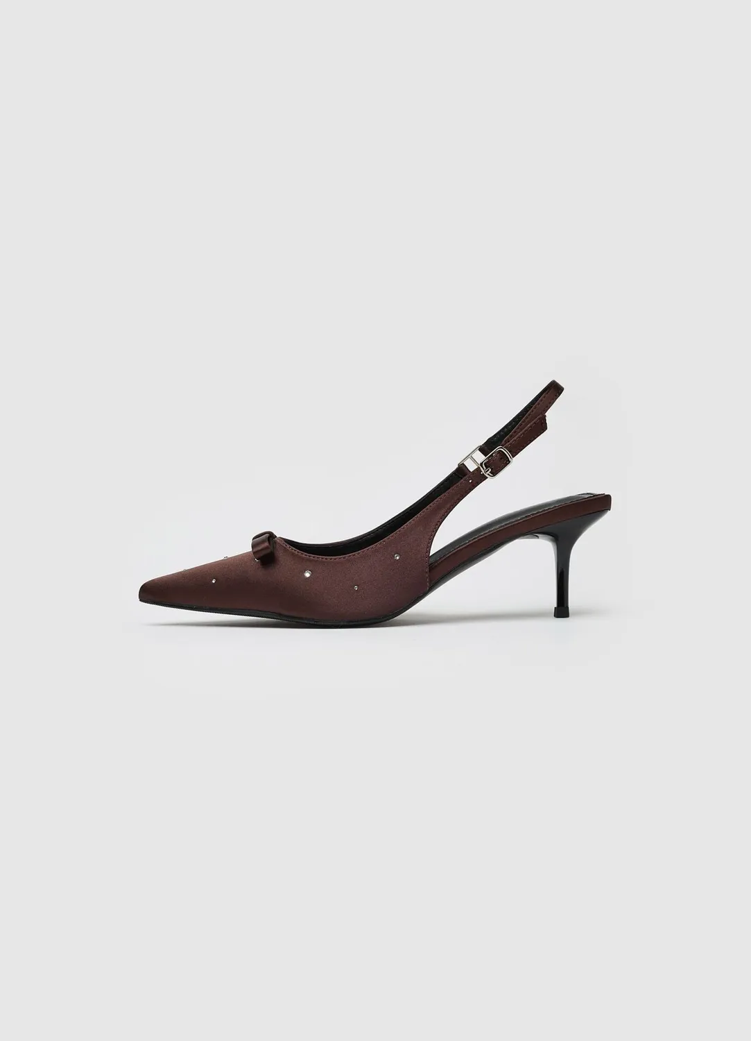 Calliope slingback nœud strass escarpins talon 6 cm