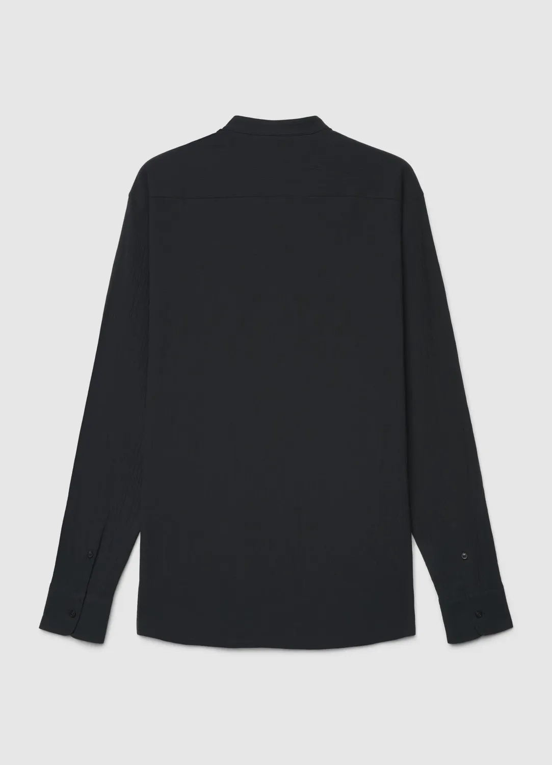 Calliope chemise homme col coréen uni manches longues