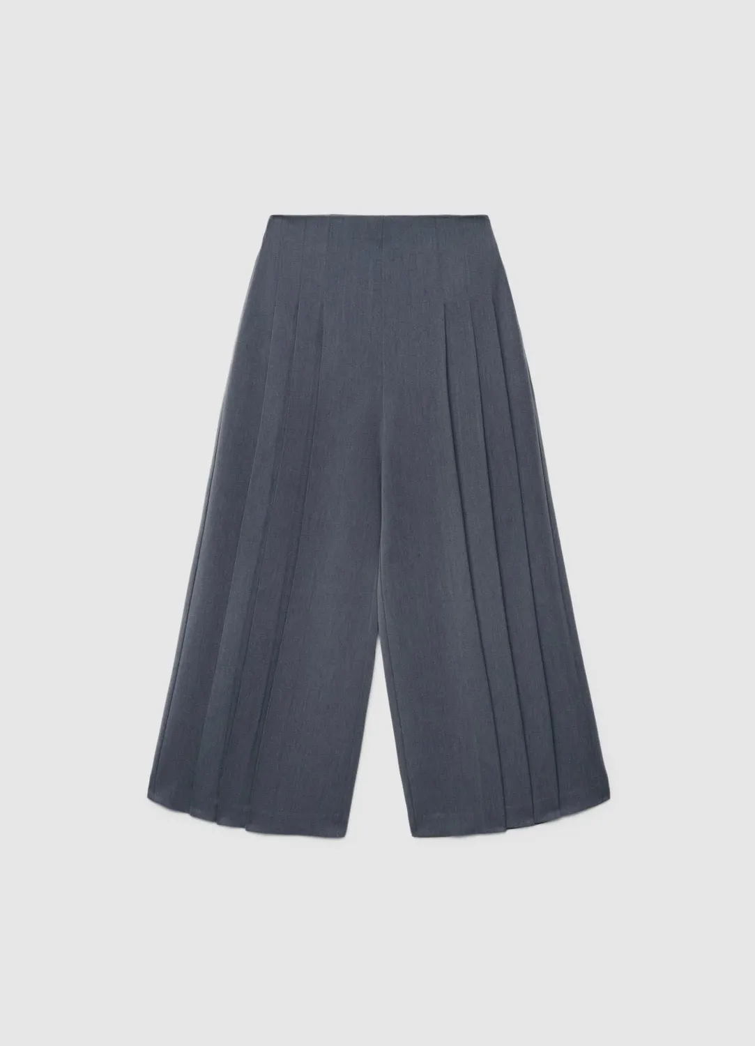 Calliope pantalon culotte femme taille haute plissé