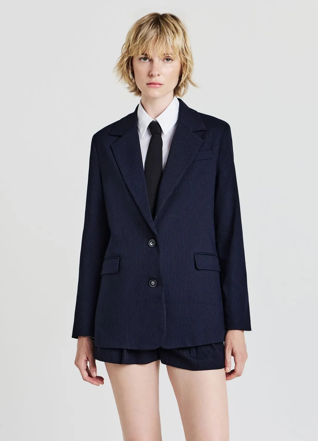 Calliope veste blazer rayée femme deux boutons