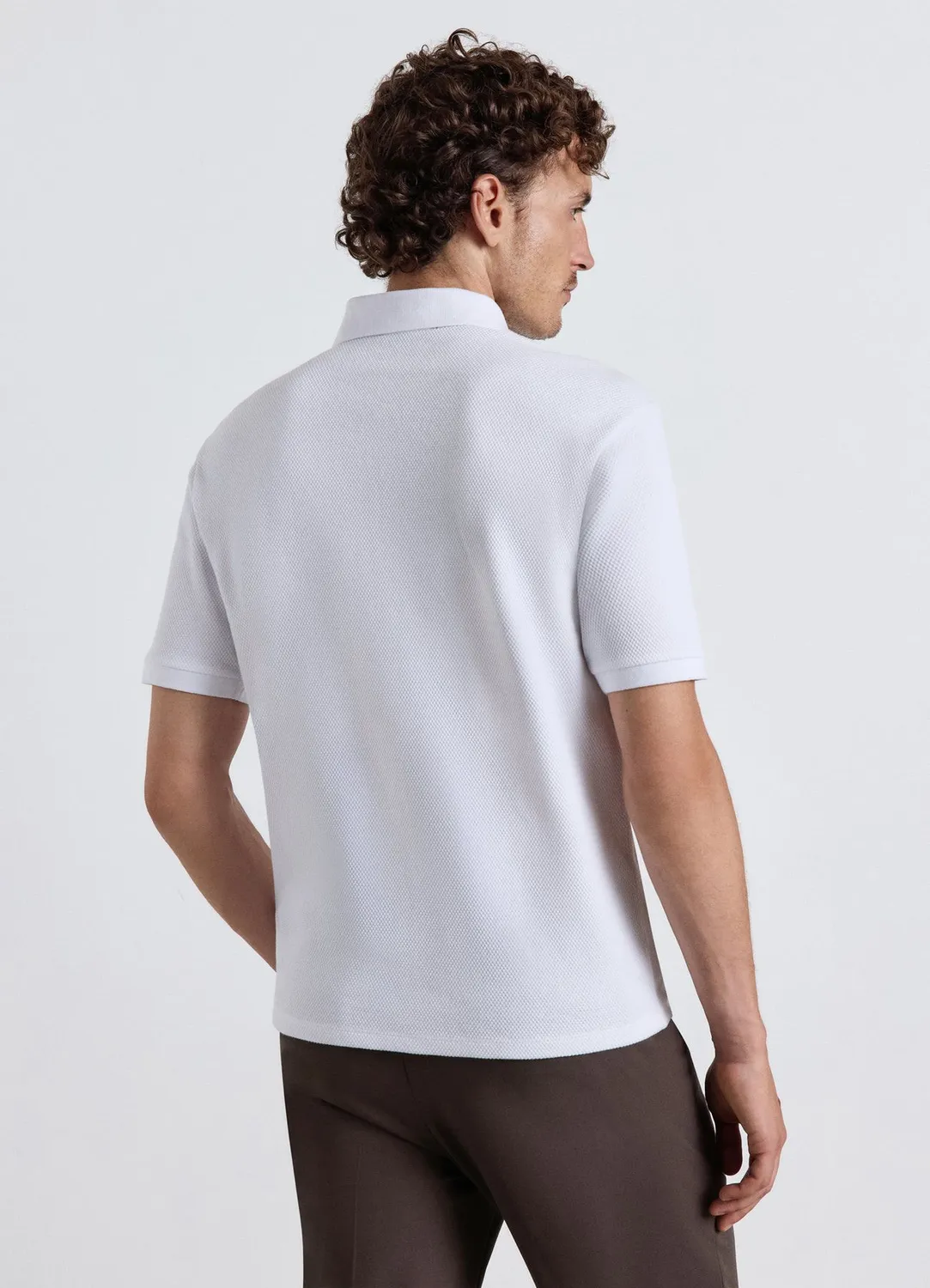 Calliope polo homme uni 2 boutons manches courtes
