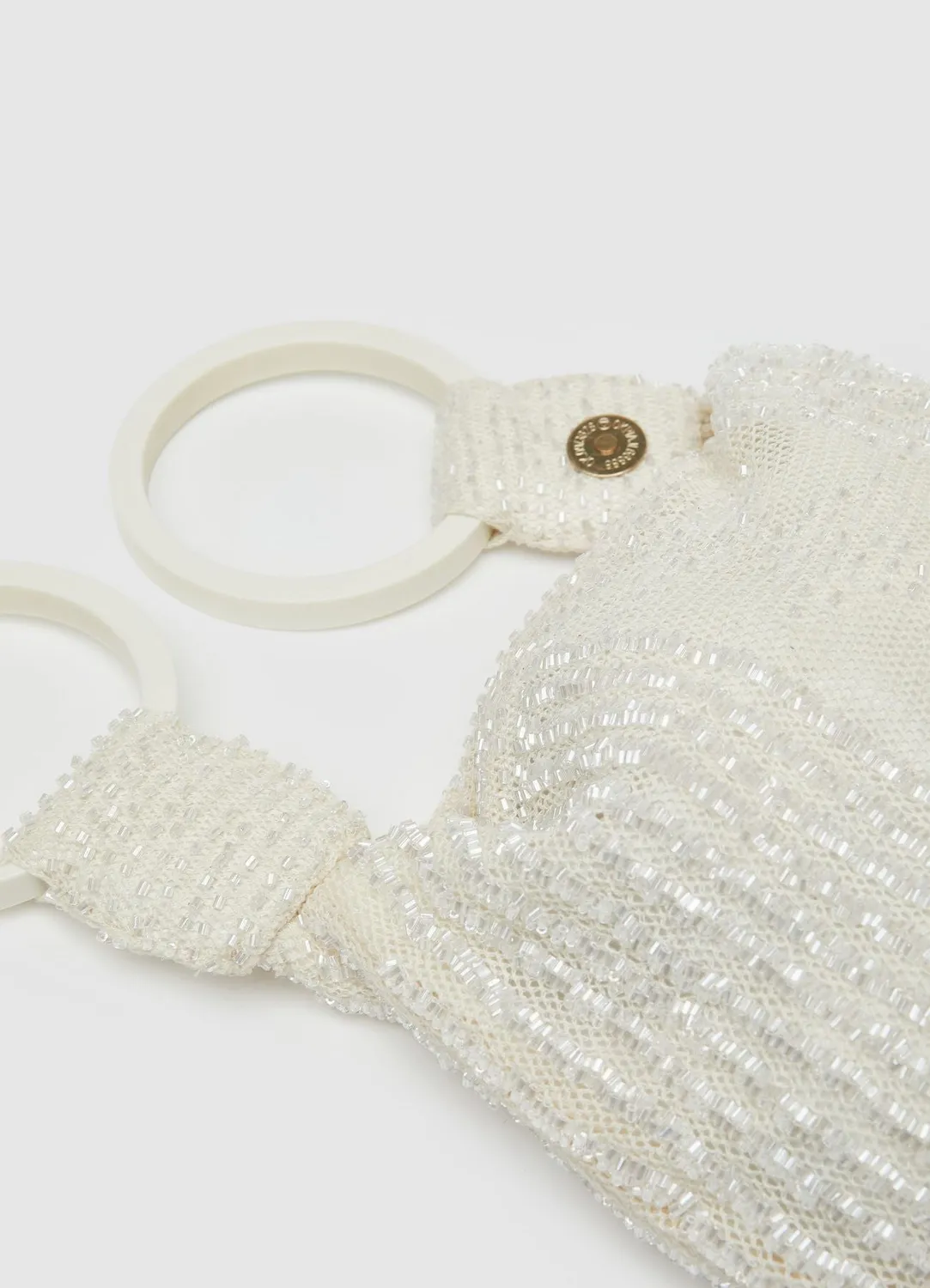 Calliope mini sac perles femme anse anneau unique