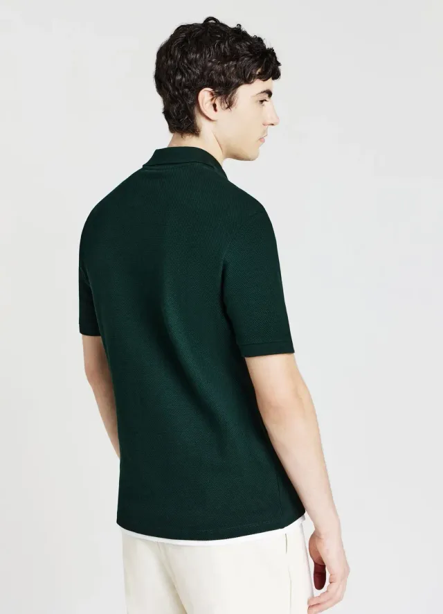 Calliope polo homme coton uni manches courtes
