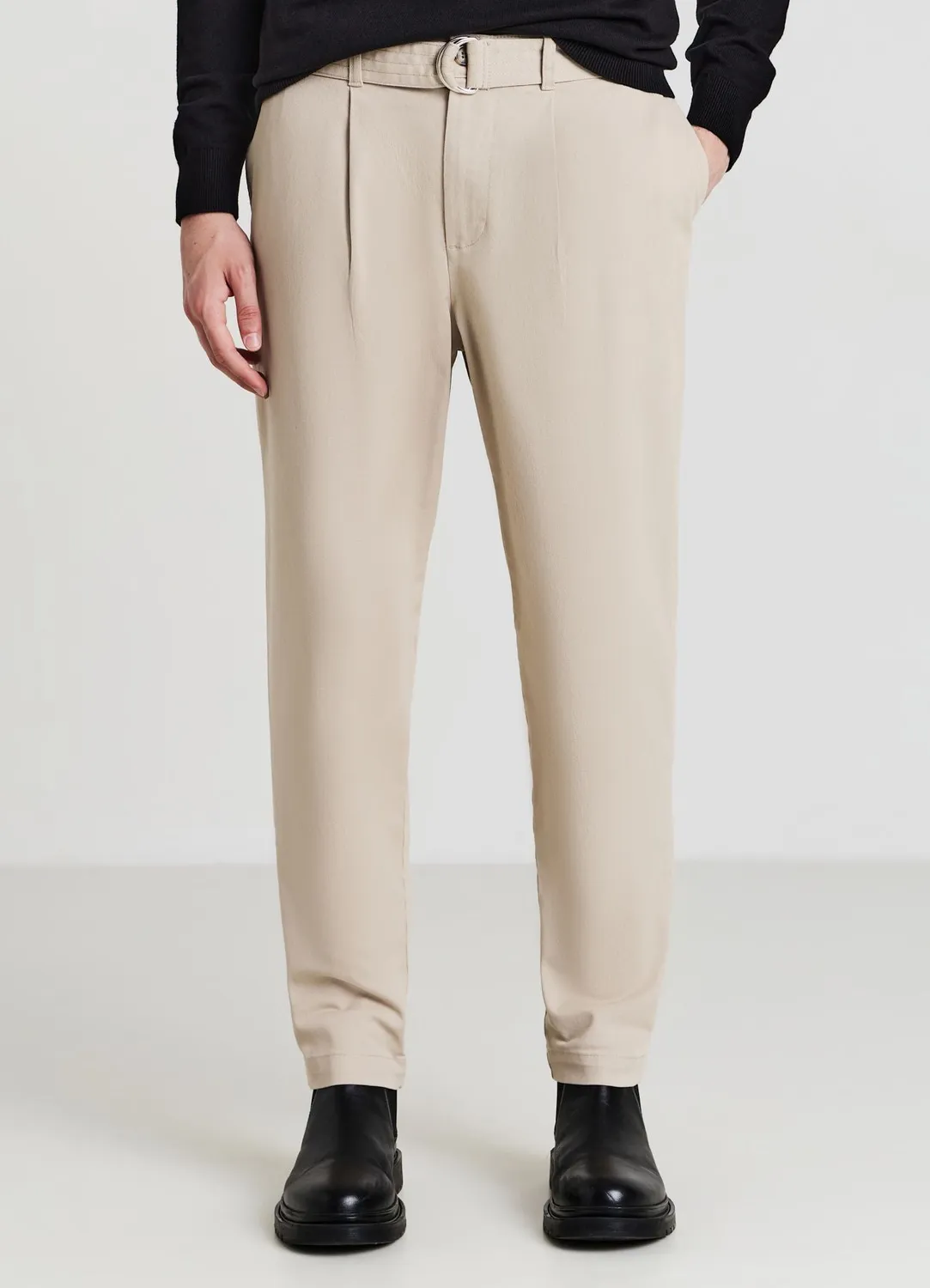 Calliope pantalon chino ceinture homme coupe droite