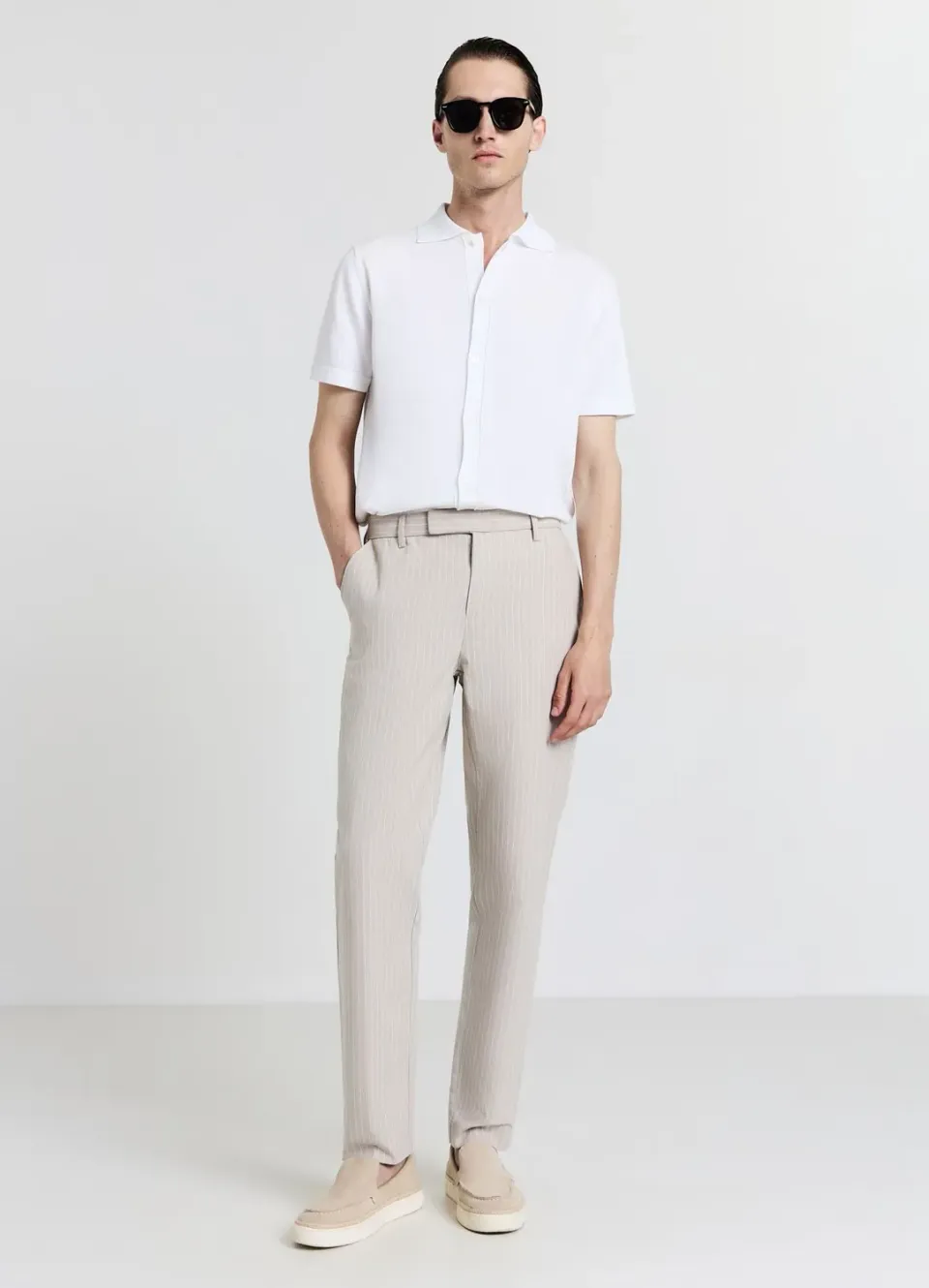 Calliope chemise bowling maille coton homme manches courtes