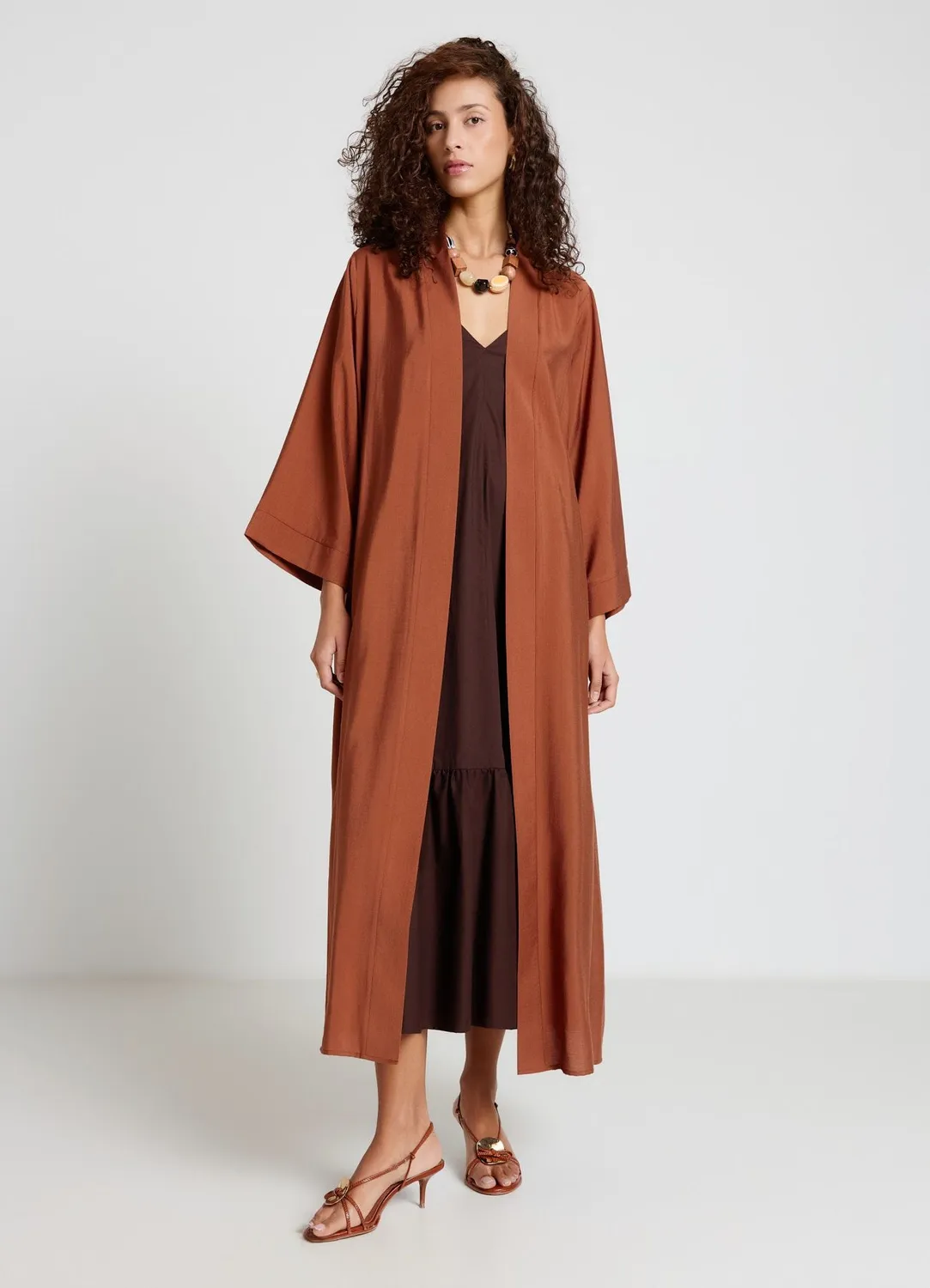 Calliope kimono long uni taille XS/S fluide
