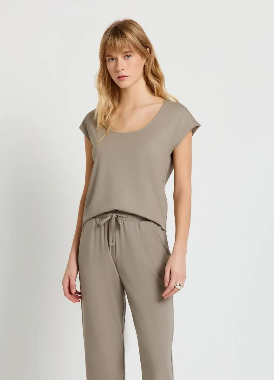 Calliope t-shirt femme manches ailettes uni
