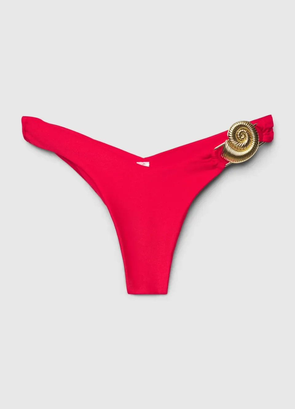 Calliope Slip bikini brasiliana coquillage doré