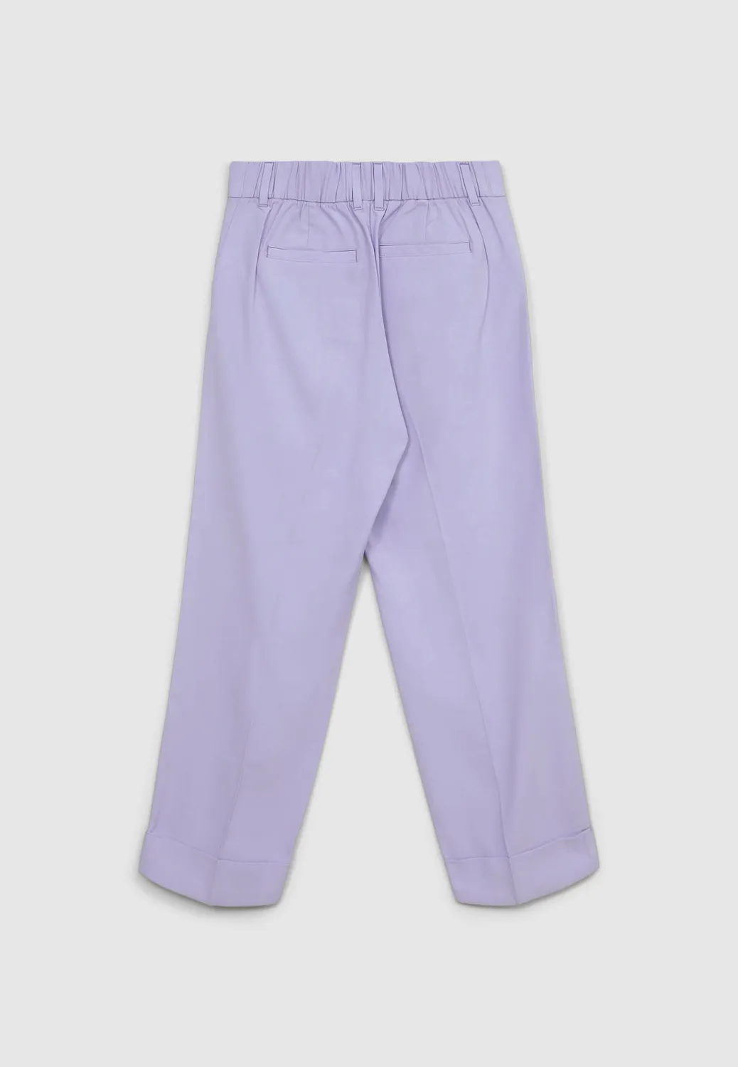 Calliope pantalon classique femme taille élastique revers viscose