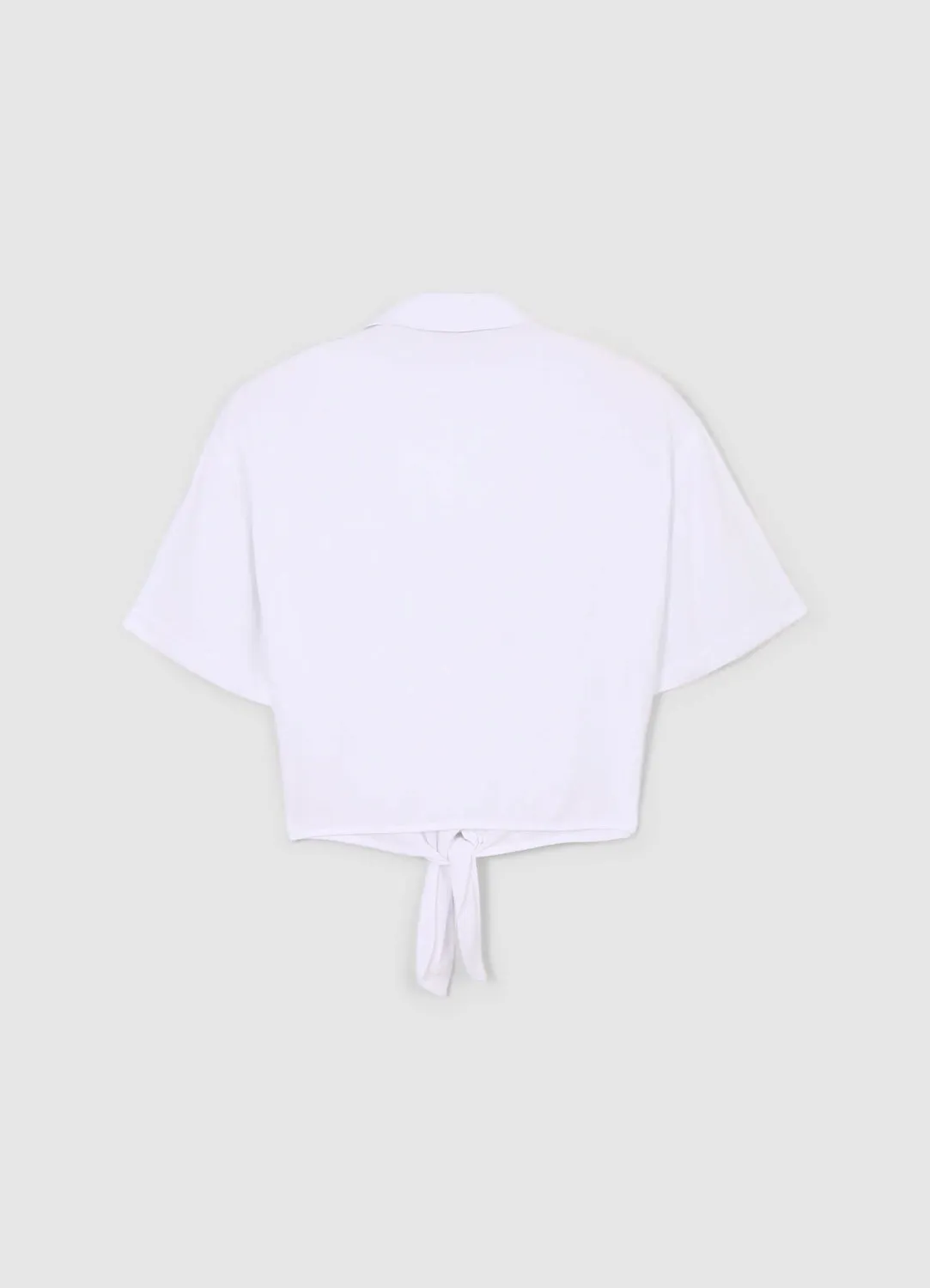 Calliope chemise femme à nœud manches courtes