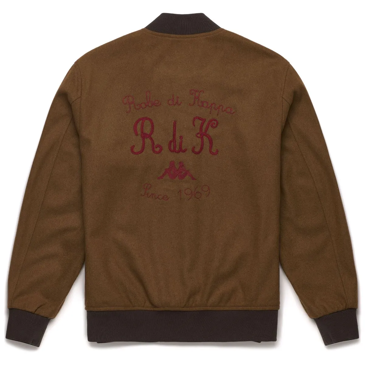 Robe di Kappa Ruggel veste varsity marron unisexe coupe droite