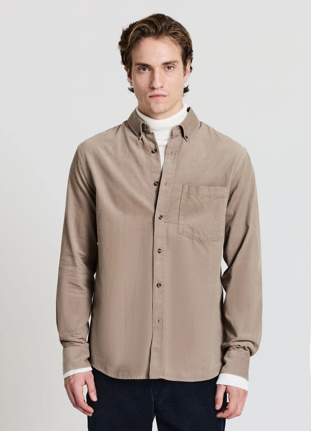 Calliope chemise velours homme poche