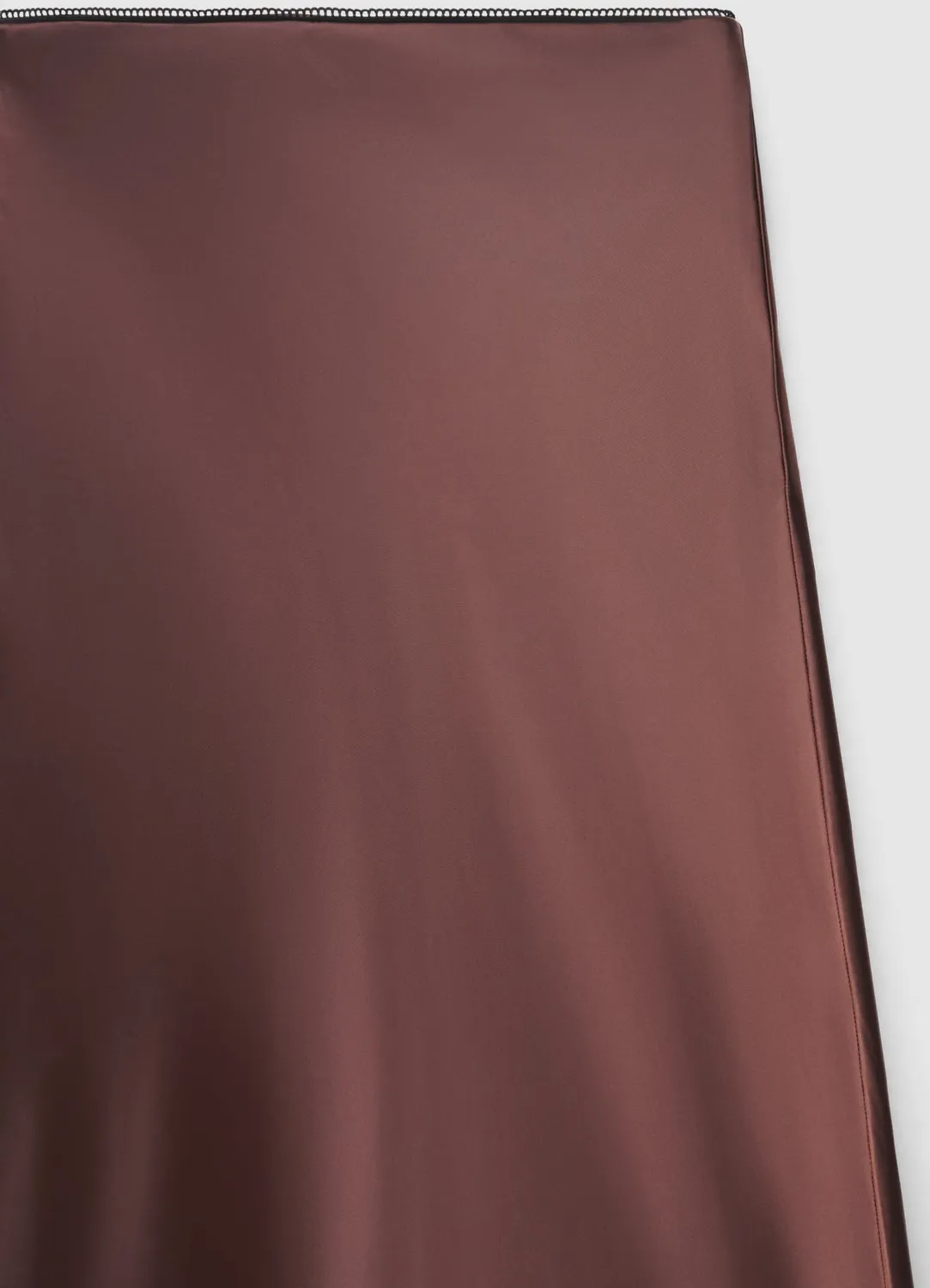 Calliope Longuette similsatin jupe midi satinée