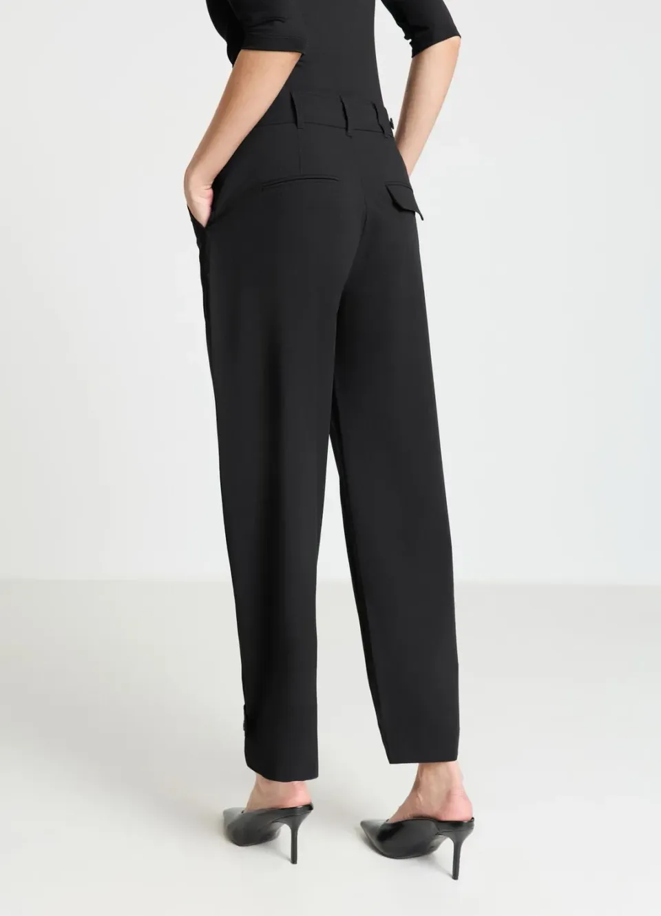 Calliope balloon à brides pantalon femme uni