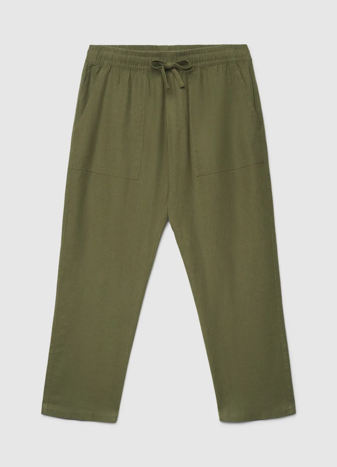 Calliope pantalon jogger homme lin uni taille élastique