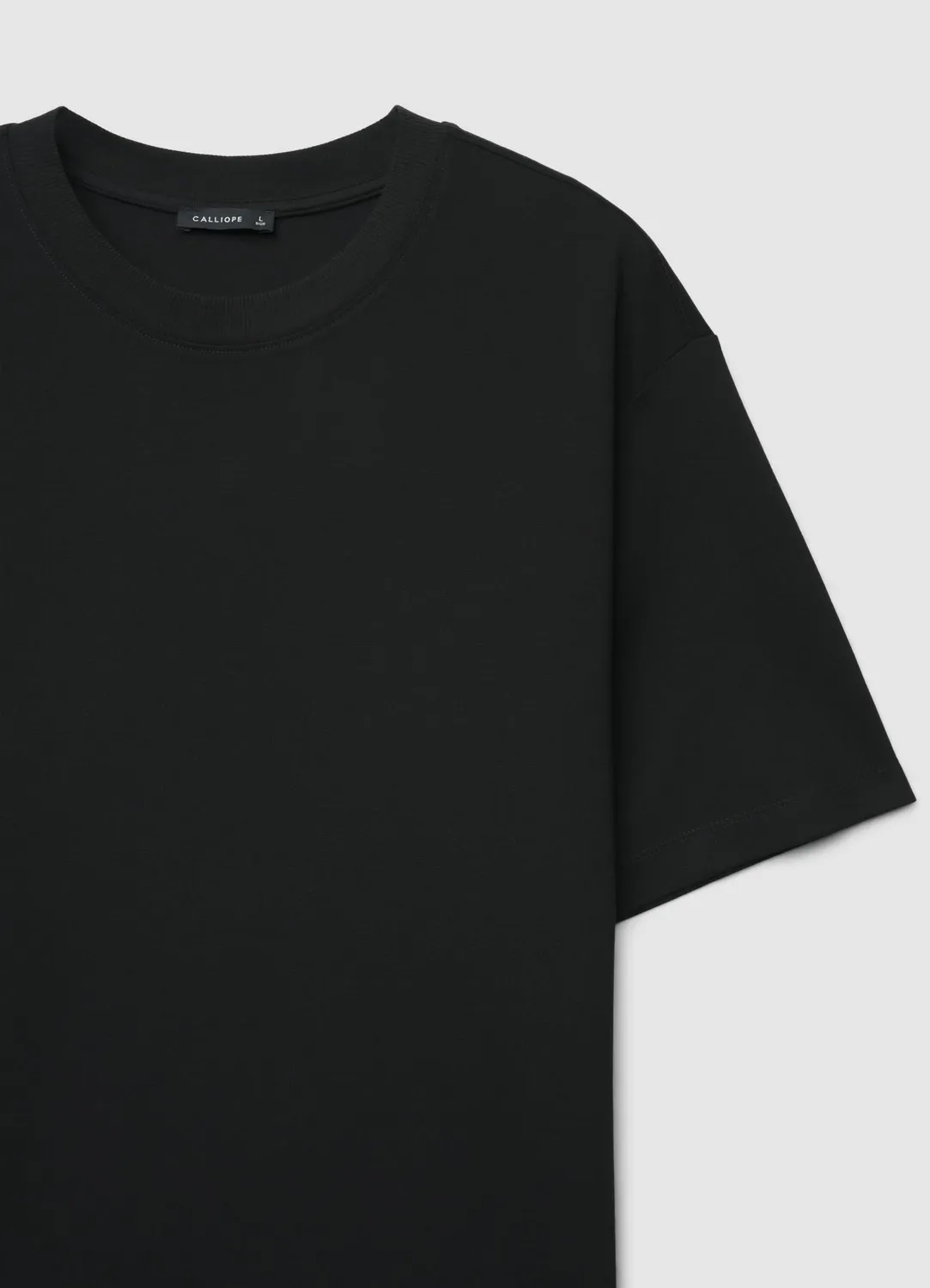 Calliope T-shirt ample homme uni col rond