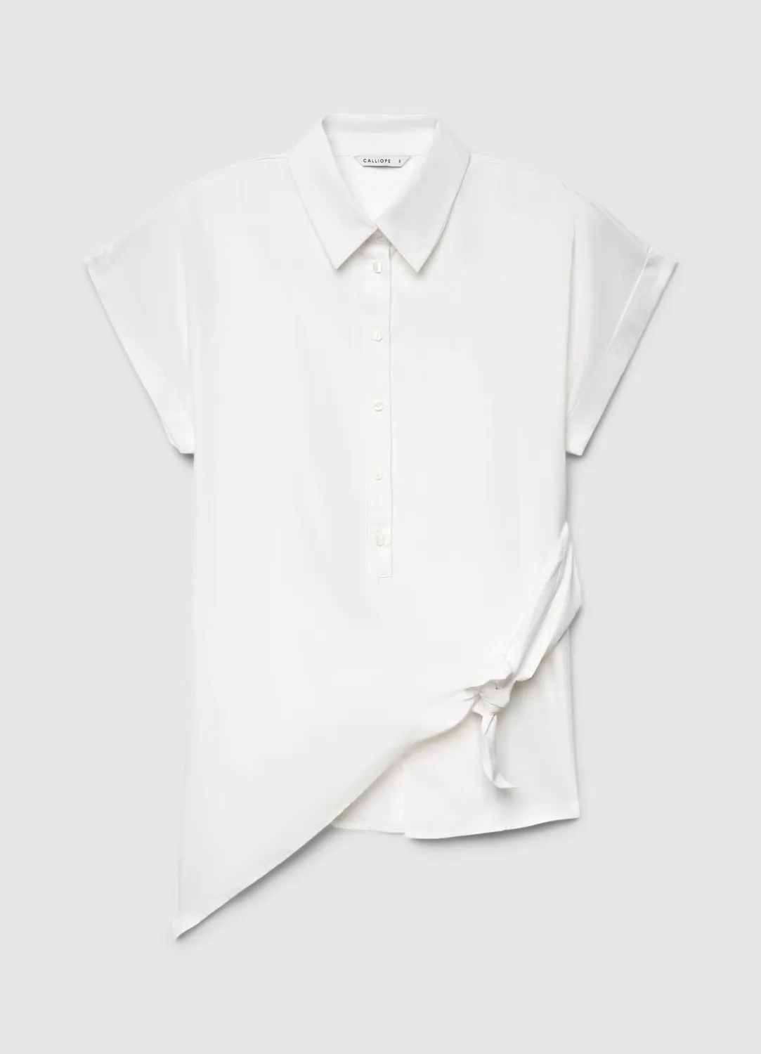 Calliope chemise femme nœud côté manches courtes
