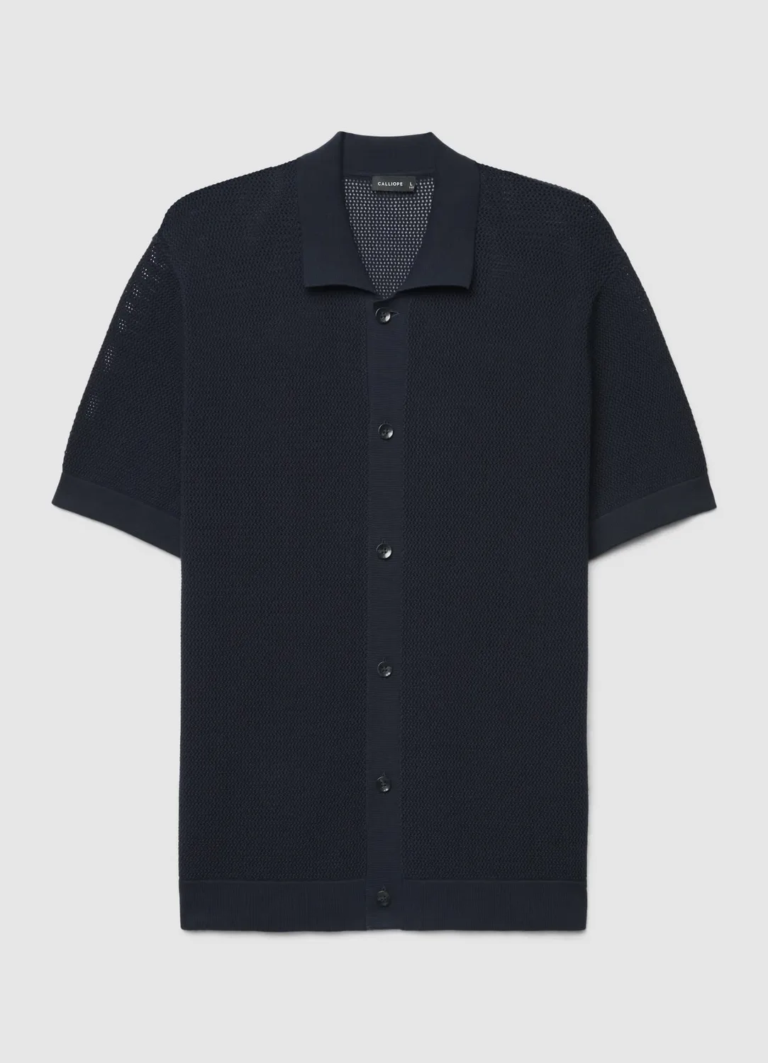 Calliope chemise ajourée homme manches courtes