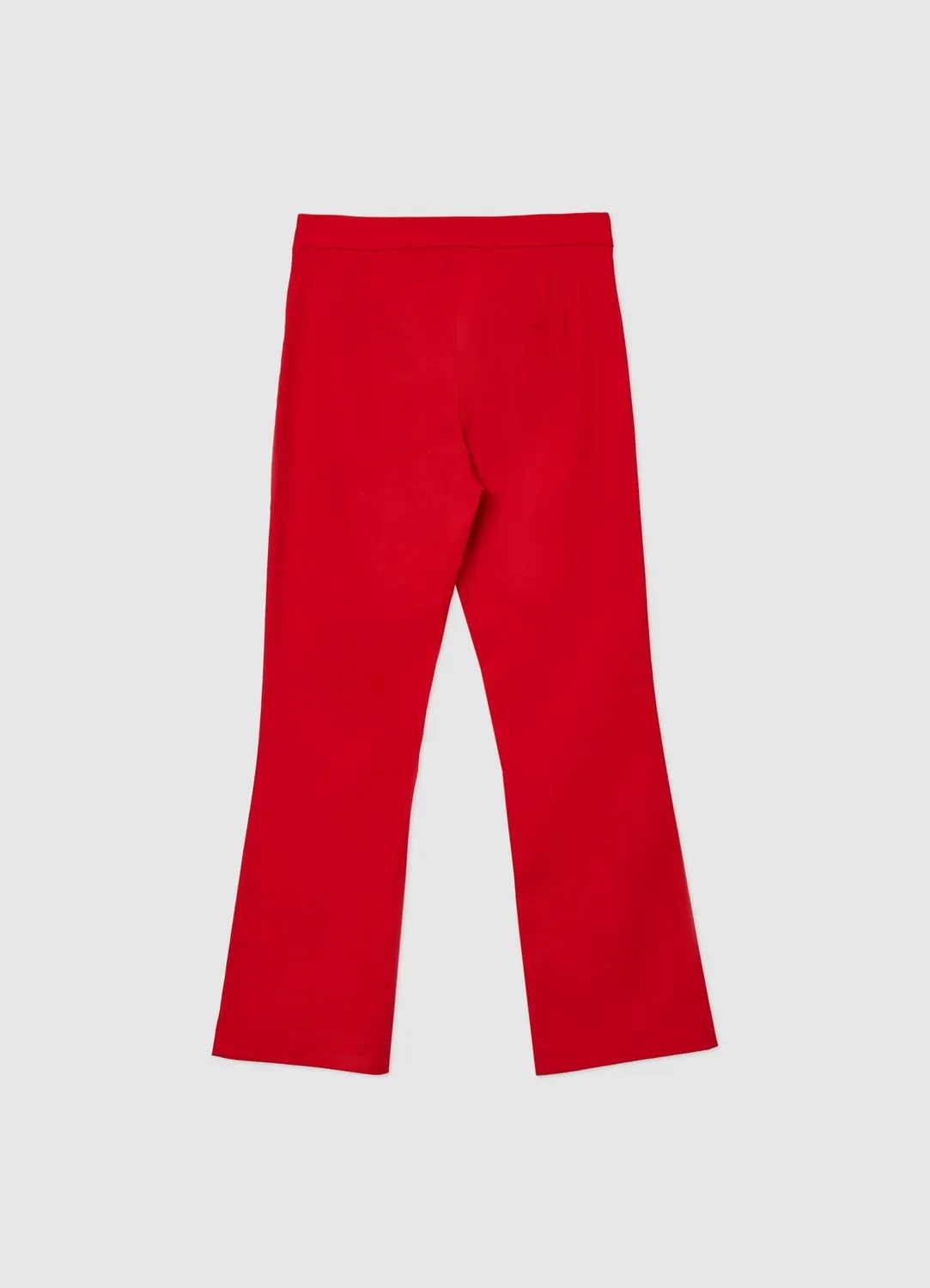 Calliope Pantalon cropped flare femme coton rasatello