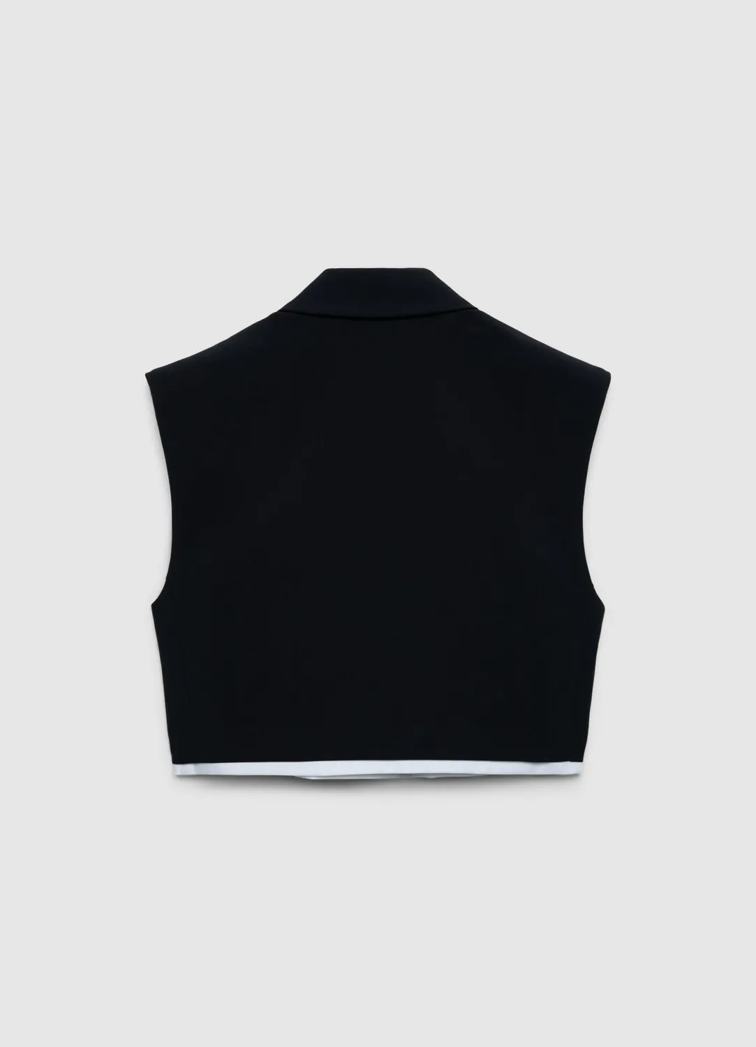 Calliope Gilet femme court revers uni 1 bouton