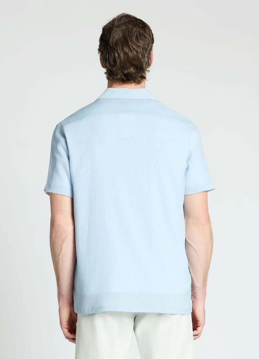 Calliope chemise bowling homme manches courtes unie
