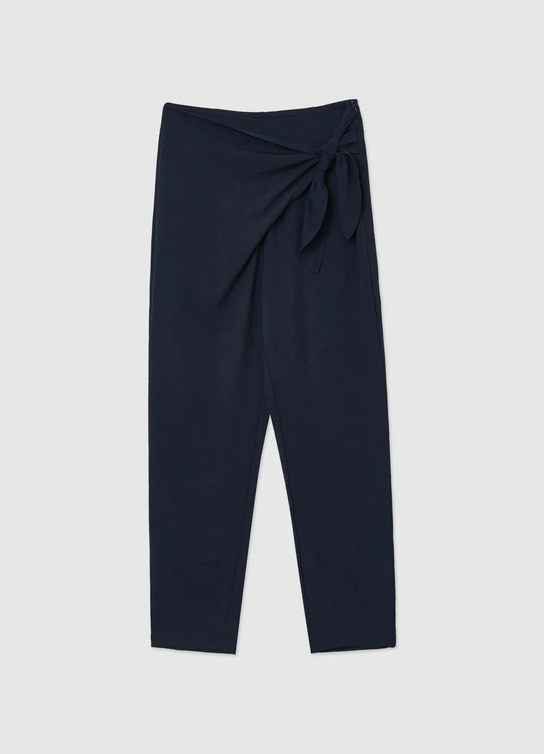 Calliope Pantalon à nœud pantalon femme long uni