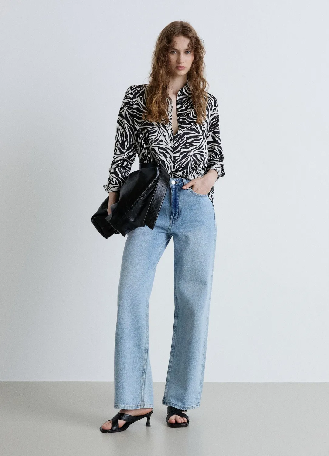 Calliope Jeans wide leg taille haute 42 uni