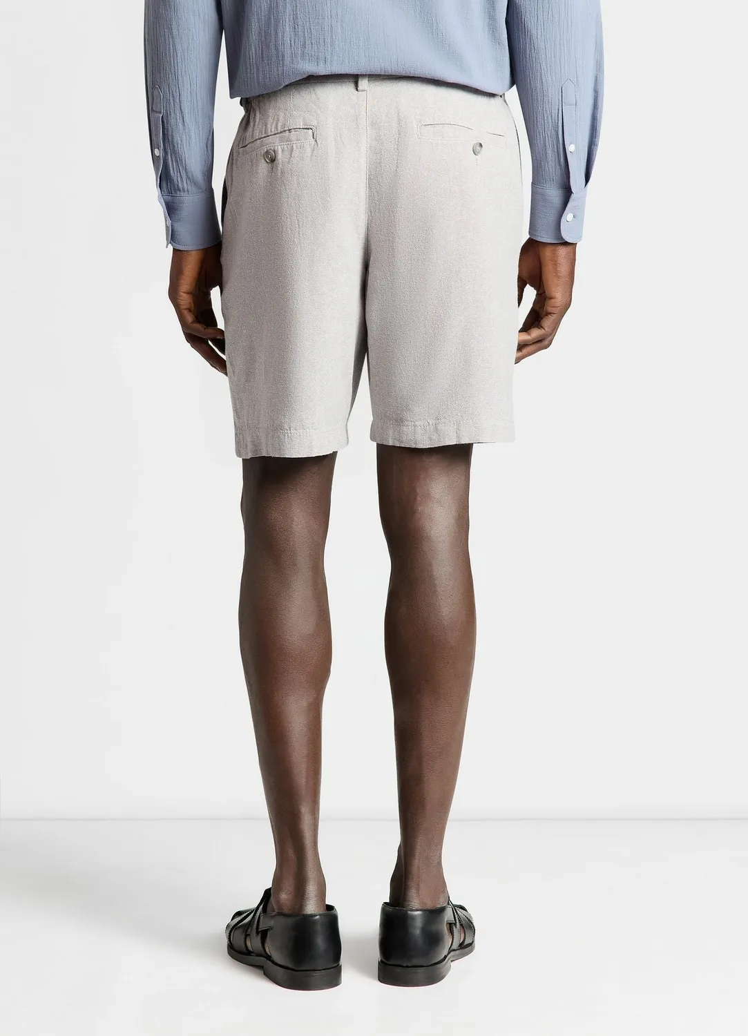 Calliope bermuda lin homme uni taille 48