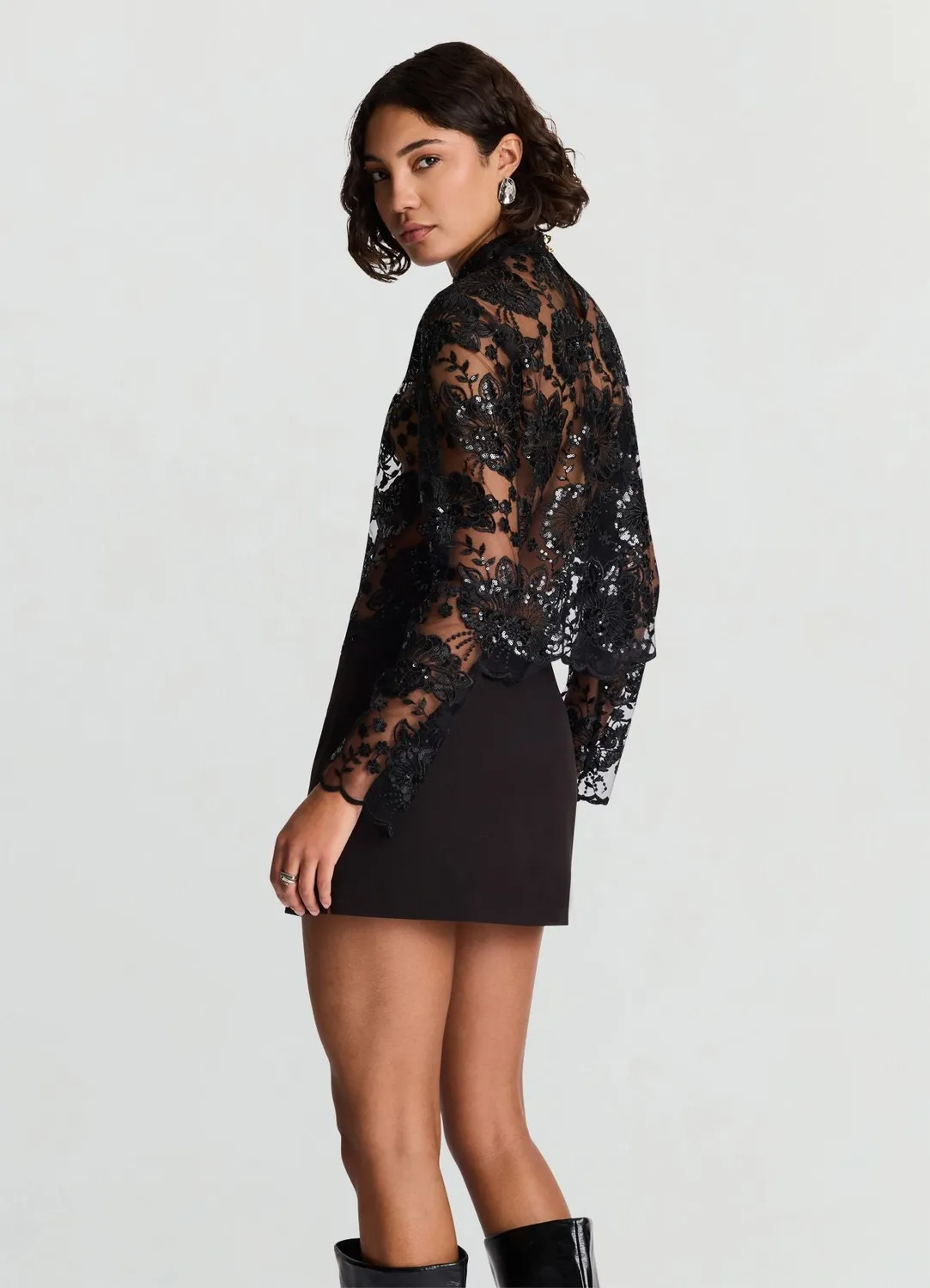 Calliope jupe-short uni mini à fentes