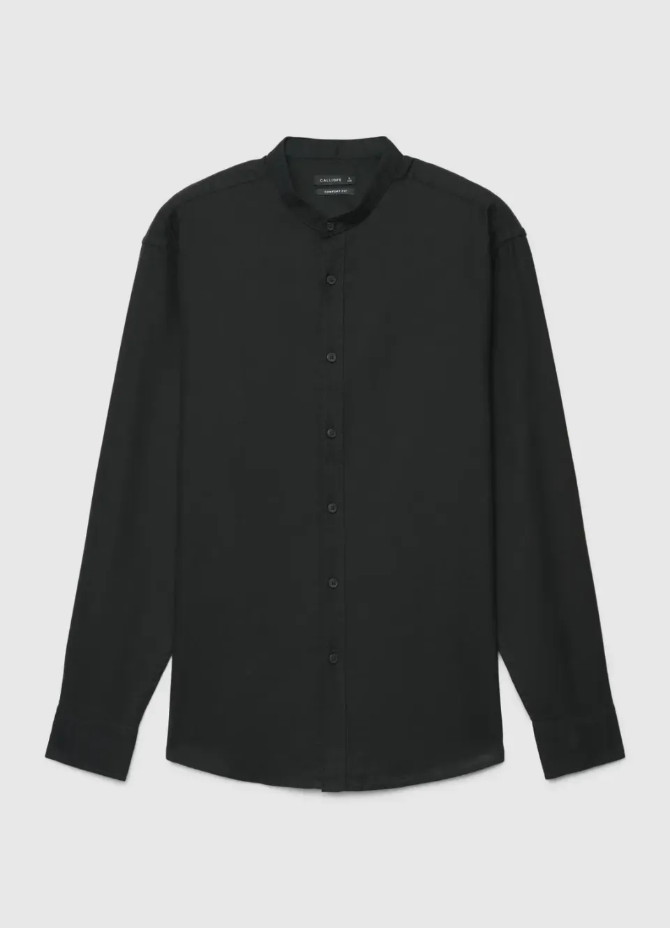 Calliope chemise col coréen homme lin manches longues