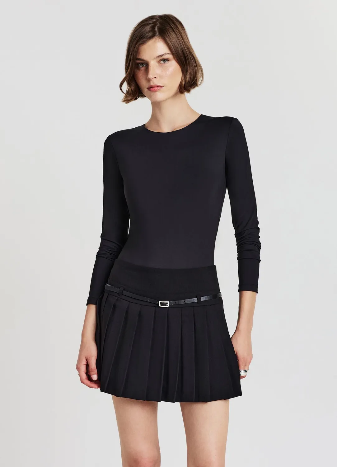 Calliope body manches longues femme col rond uni
