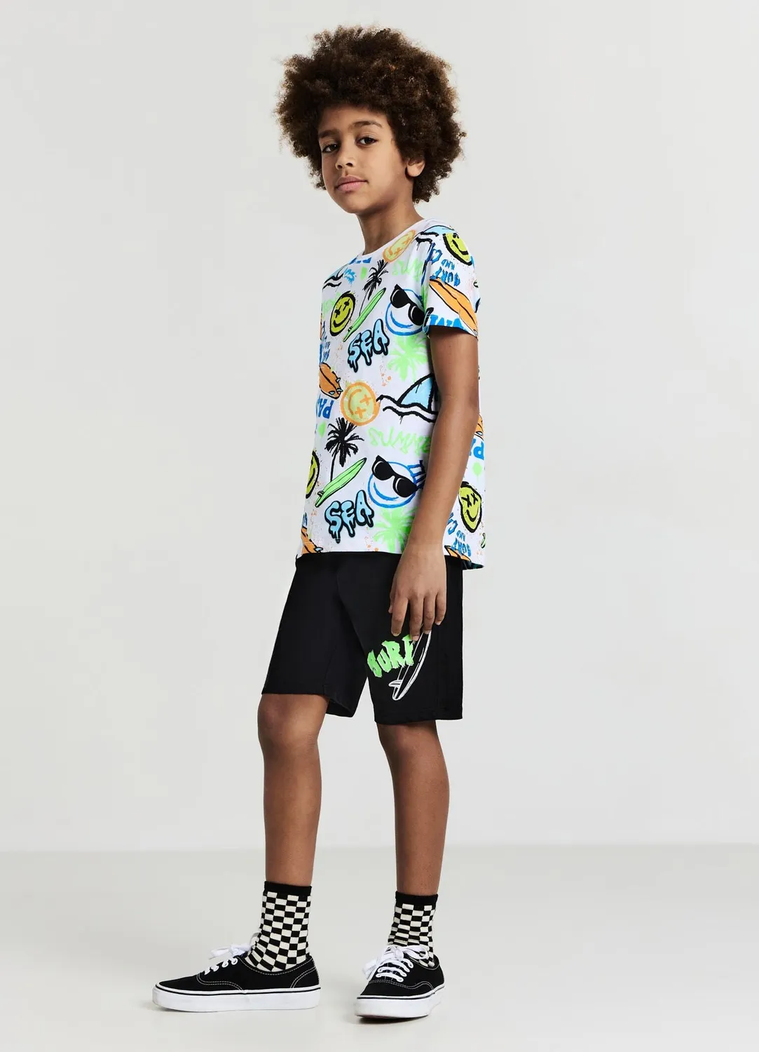 Calliope Ensemble garçon t-shirt short imprimé
