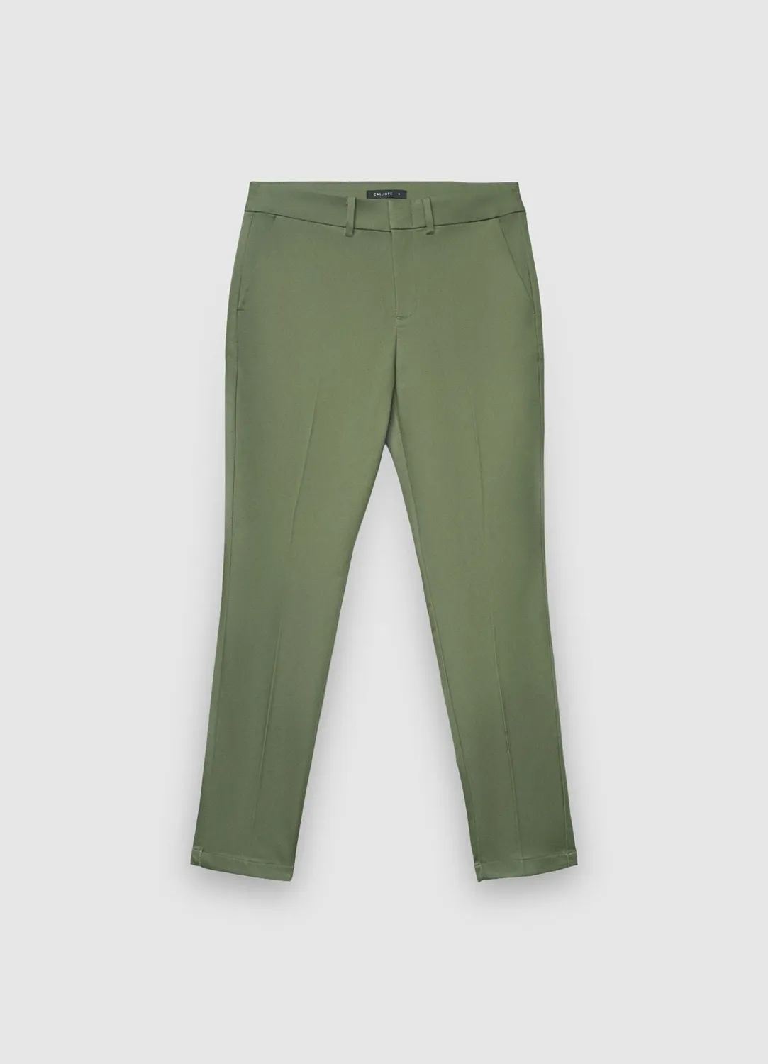 Calliope pantalon cigarette femme satin de coton