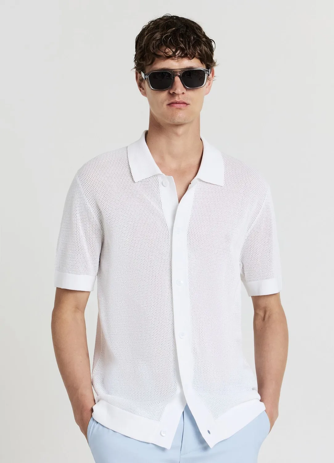 Calliope chemise homme unie manches courtes regular