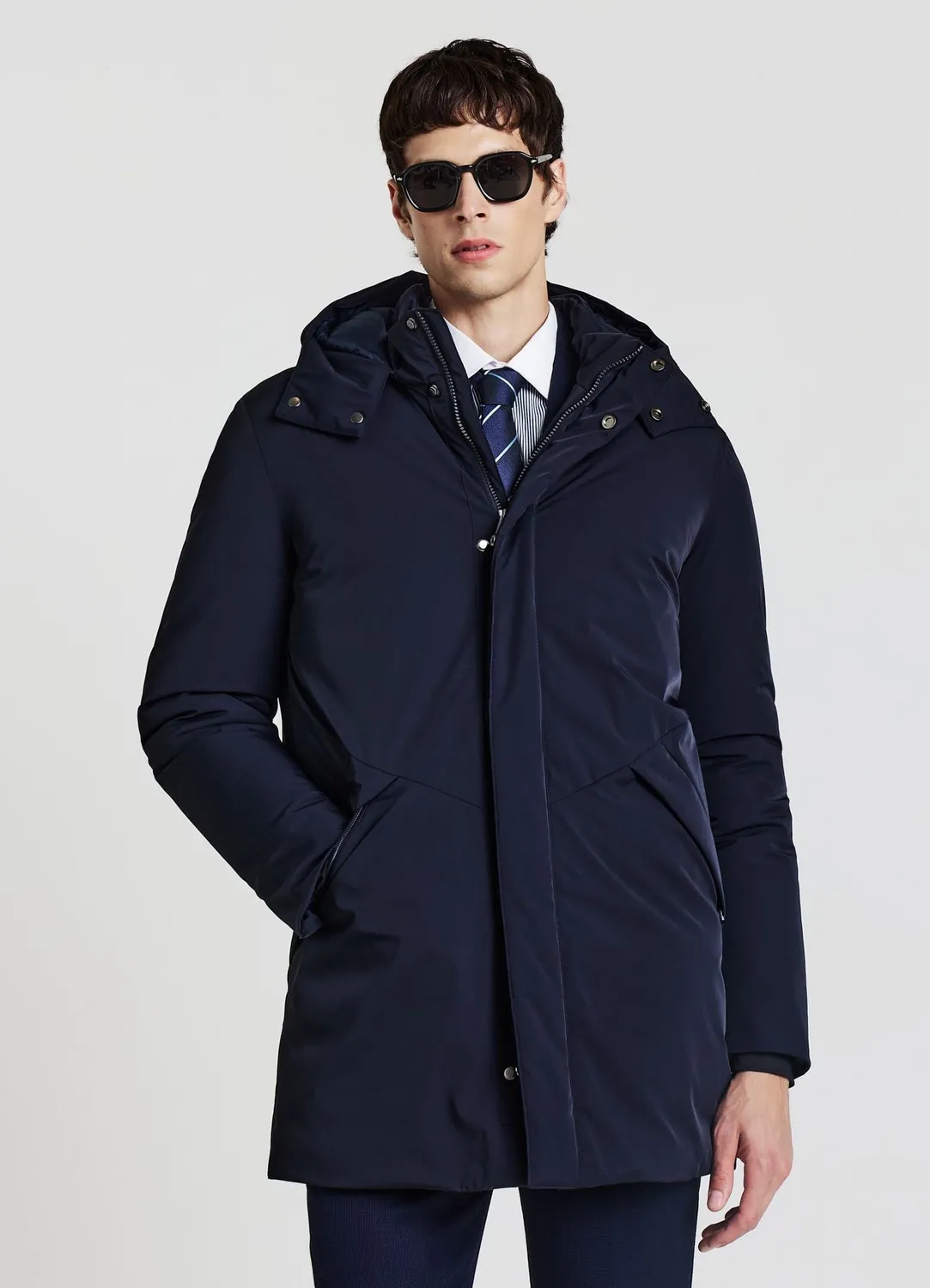 Calliope blouson matelassé capuche homme