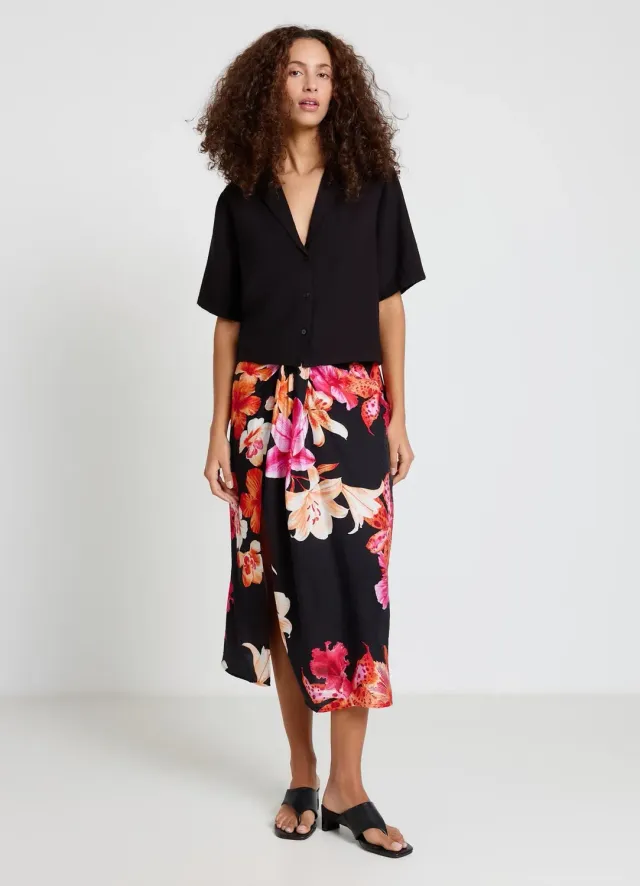 Calliope jupe pareo femme imprime fleuri